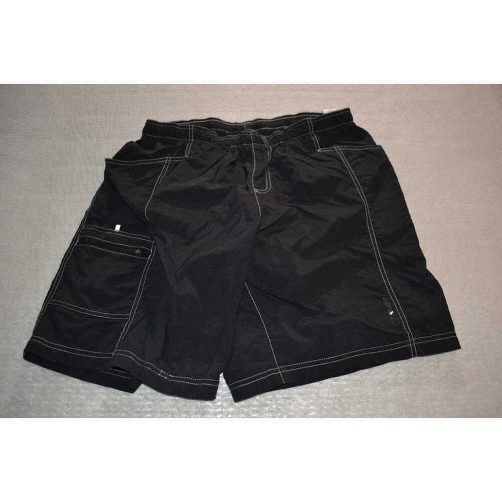 38010 Sugoi‎ Padded Cycling Shorts Cargo Black Nylon Size XL Mens